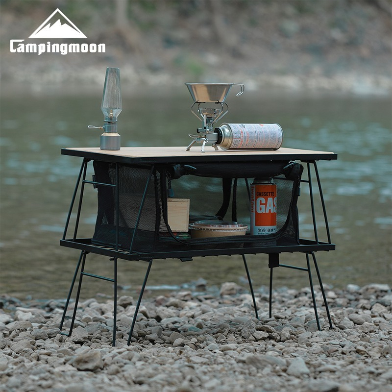 CAMPINGMOON T-230 ชั้นวางของเห - Outdoor Camping Table With Storage บทวิจารณ์และราคา