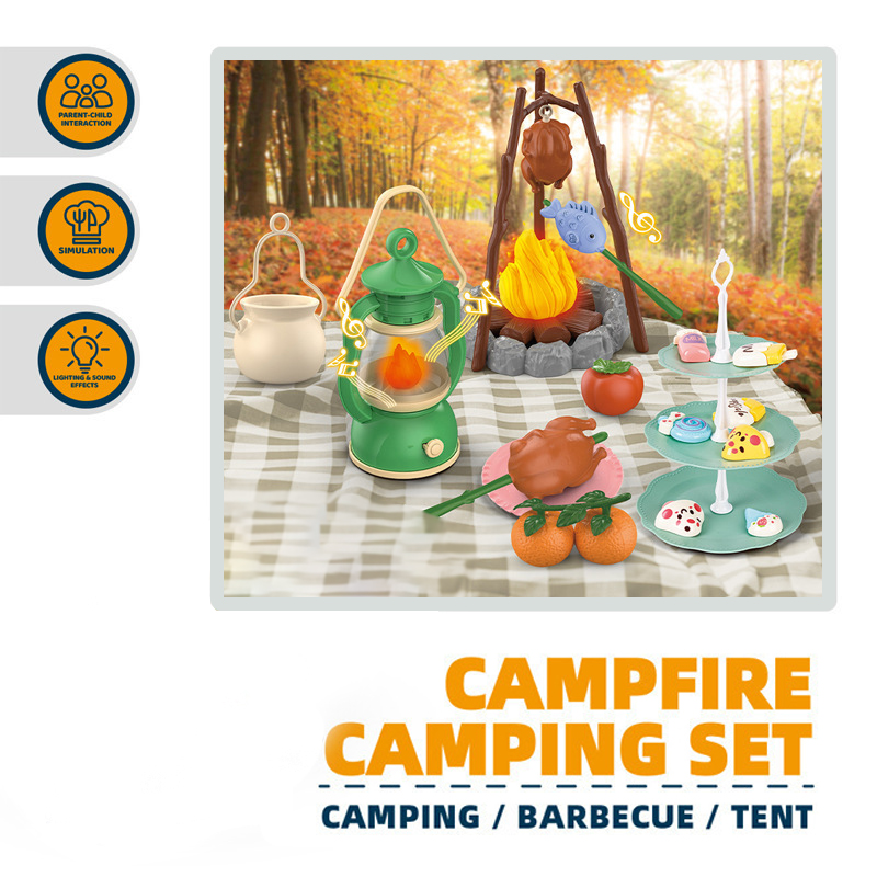 ชุดตั้งแคมป์สําหรับเด็กแคมป์ไฟ - Outdoor Camping Toys บทวิจารณ์และราคา
