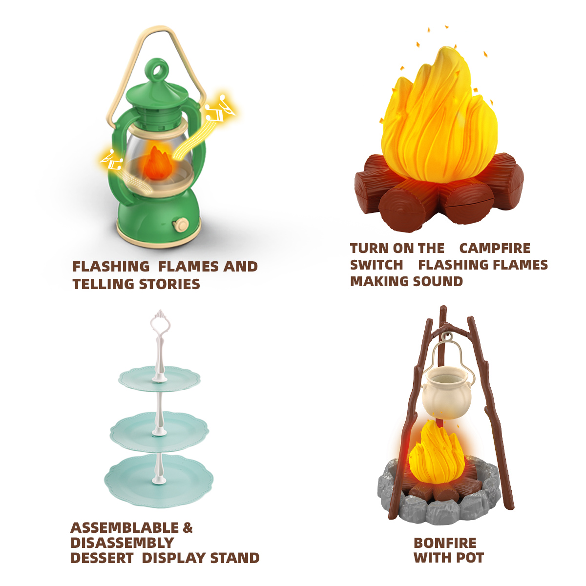 ชุดตั้งแคมป์สําหรับเด็กแคมป์ไฟ - Outdoor Camping Toys บทวิจารณ์และราคา