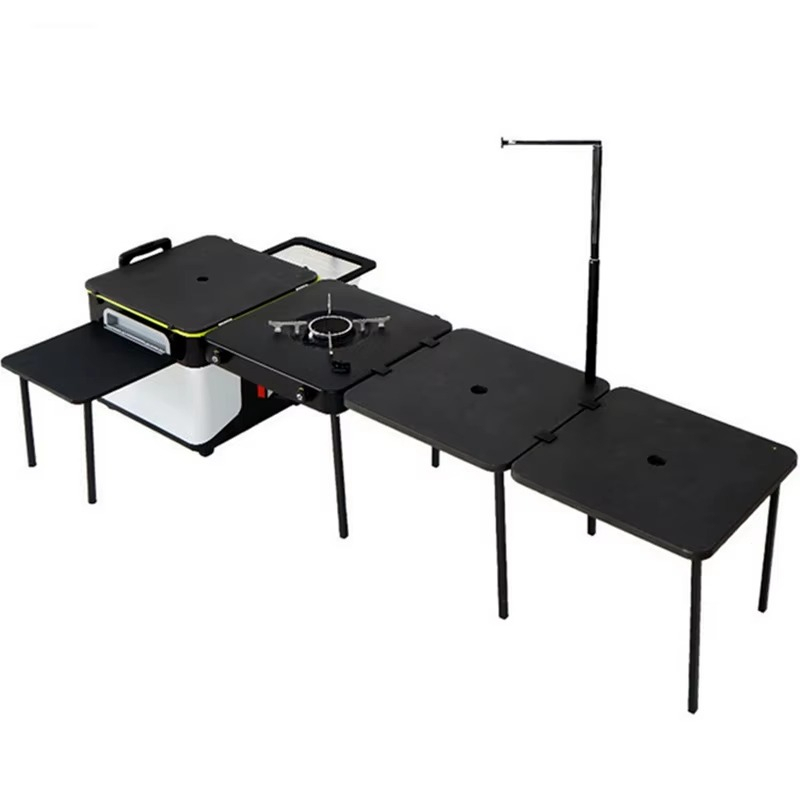 กล่องครัวพกพาคุณภาพสูงสำหรับตั - Outdoor Camping Table Foldable บทวิจารณ์และราคา