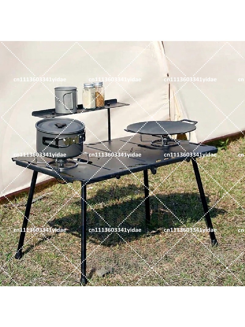 โต๊ะพับได้แบบพกพาสำหรับตั้งแคม - Outdoor Camping Table Foldable บทวิจารณ์และราคา