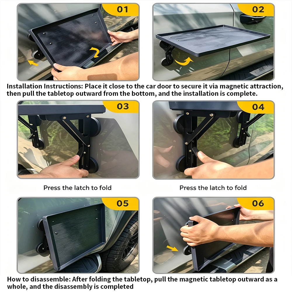 ถาดวางของแบบพับได้สำหรับประตูร - Outdoor Camping Table Foldable บทวิจารณ์และราคา