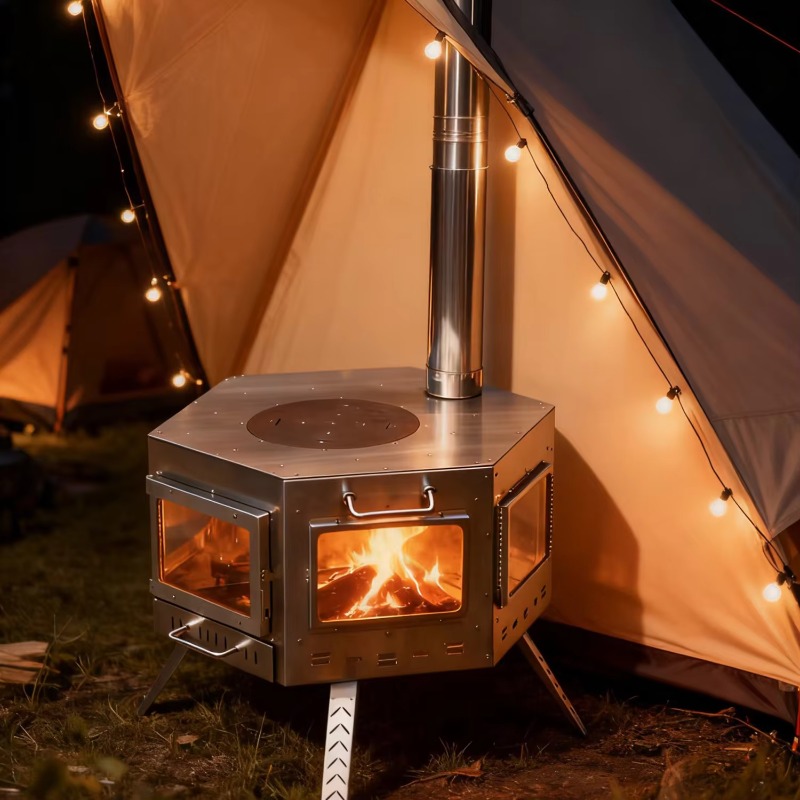 【ยอดนิยม】เตาพับได้อเนกประสงค์  - Outdoor Camping Wood Stove บทวิจารณ์และราคา