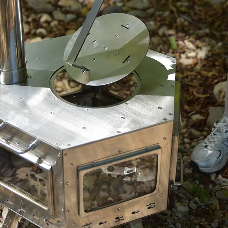 【ยอดนิยม】เตาพับได้อเนกประสงค์  - Outdoor Camping Wood Stove บทวิจารณ์และราคา