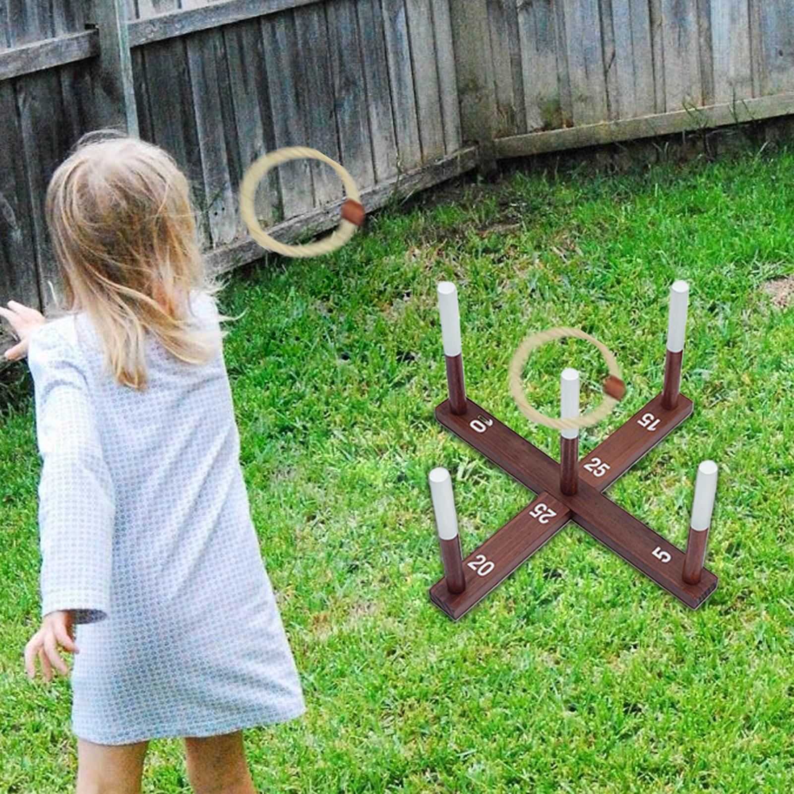 สนามหญ้ากลางแจ้งแหวนโยนเกมชุดป - Outdoor Camping Toys บทวิจารณ์และราคา