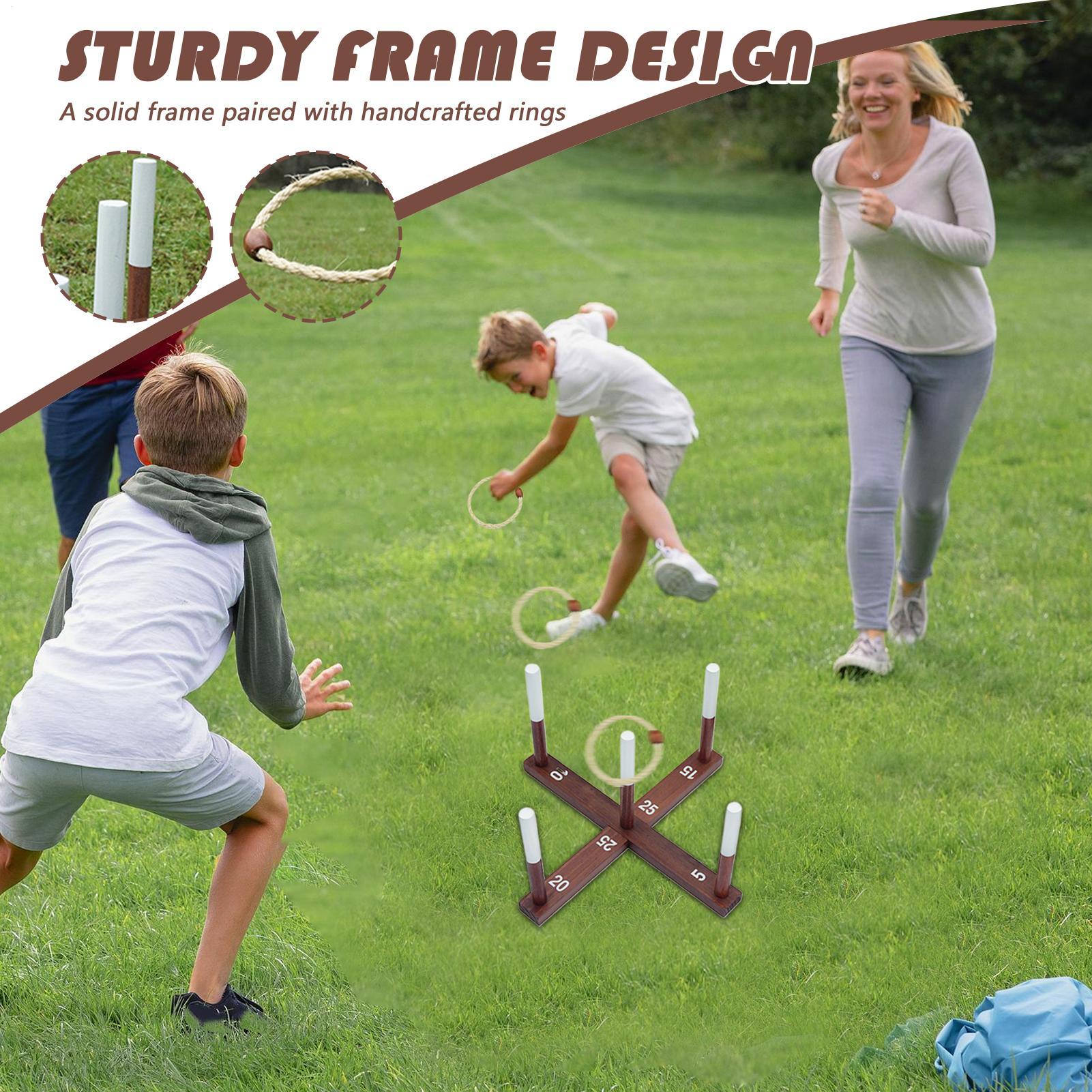 สนามหญ้ากลางแจ้งแหวนโยนเกมชุดป - Outdoor Camping Toys บทวิจารณ์และราคา
