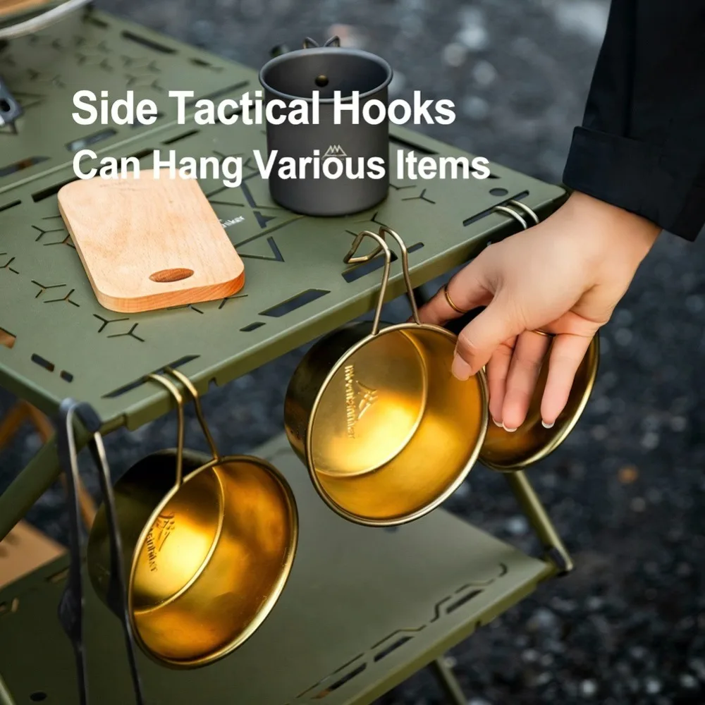 MOUNTAINHIKER ชั้นวางของสามชั้ - Outdoor Camping Table Foldable บทวิจารณ์และราคา