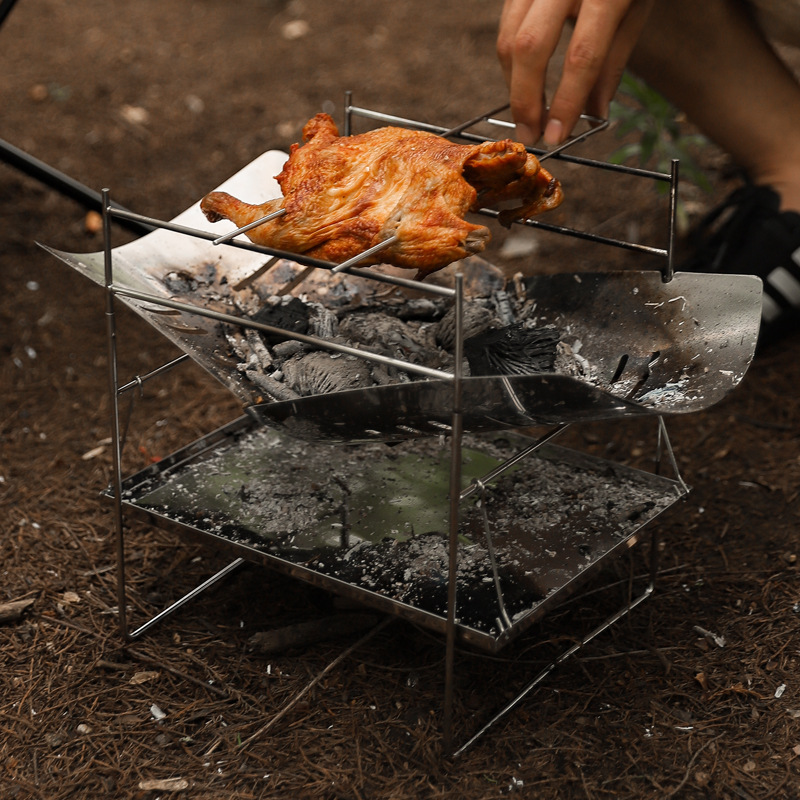 การเผาไหม้ไม้เตาแคมปิ้งแบบพกพา - Outdoor Camping Wood Stove บทวิจารณ์และราคา
